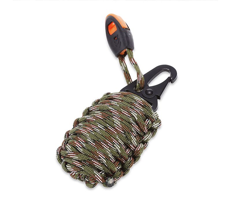 Kit De Survie 21 Pièces Compact Forme Grenade Avec Accessoires – Kit Outdoor Camping