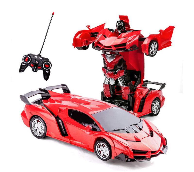 Voiture Télécommandée Transformable - Rouge