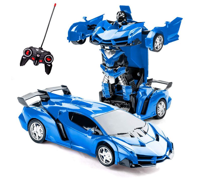Voiture Télécommandée Transformable - Bleu