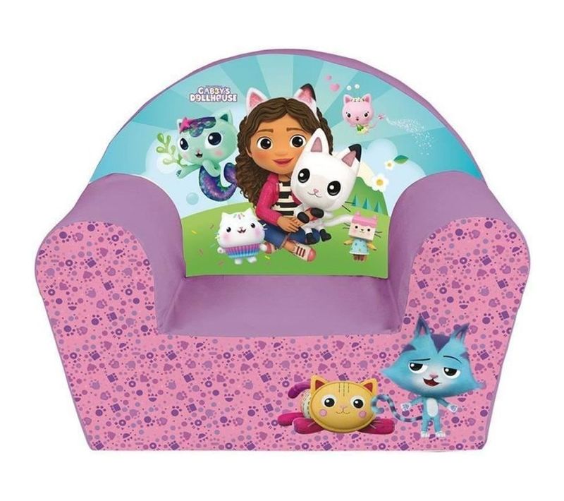 Fauteuil Club Enfant Gabby Rose - 52 X 33 X 42 Cm, Housse Amovible Lavable