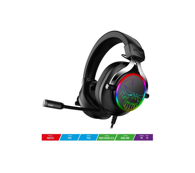 Casque Filaire Gaming  Xperth600 Rvb Noir