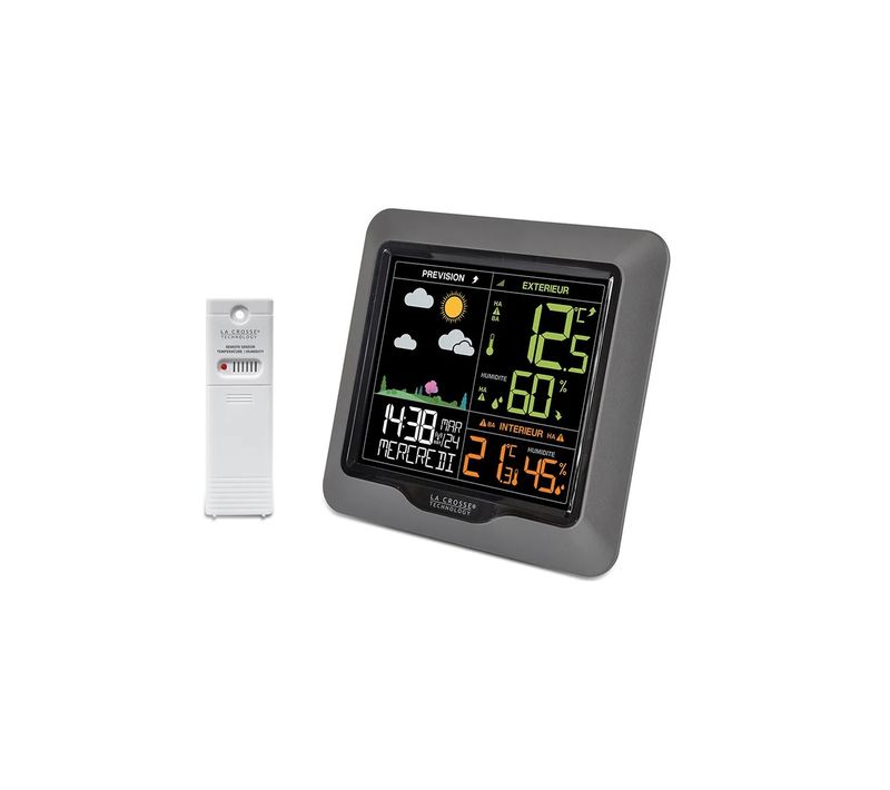Station Météo Sans Fil Avec écran LCD Couleur Ws6822-silver