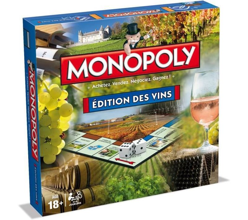 Jeu De Société Monopoly - Editions Des Vins