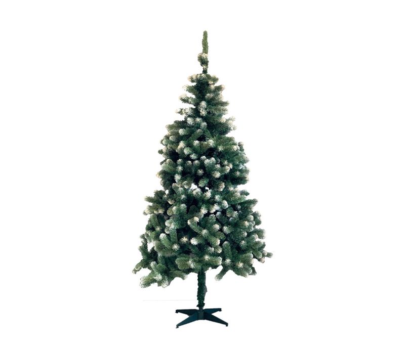 Sapin De Noel Artificiel Vert Pointes Blanches - 2.10m - 4179