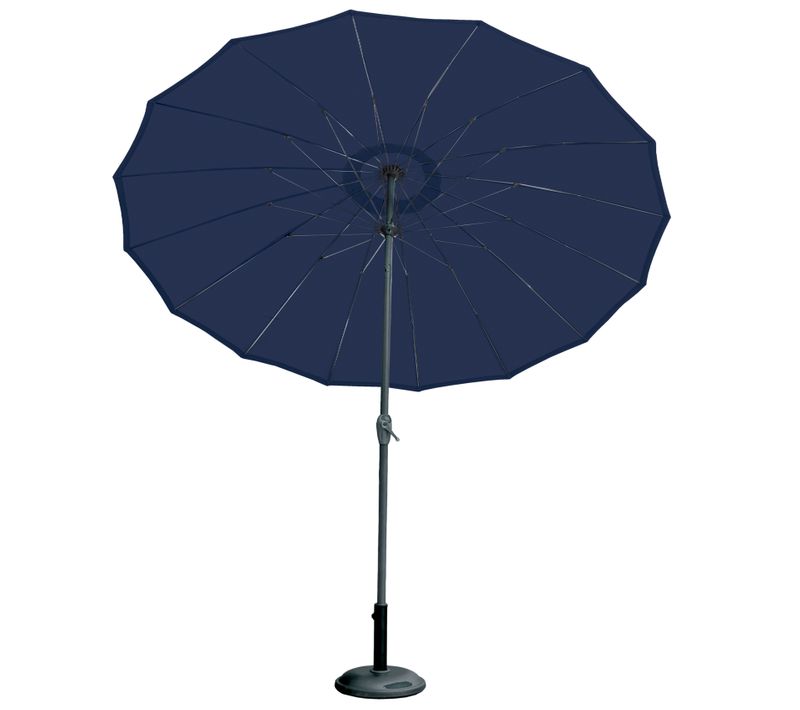 Parasol - - Effet Parapluie Composé De 16 Baleines - Diamètre : 2.70 M - Bleu Foncé