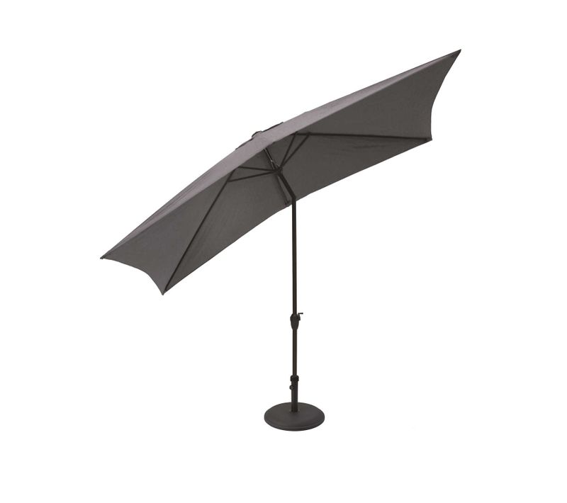 Parasol Centré Et Inclinable 2 X 3 M - 2 M - Gris Anthracite