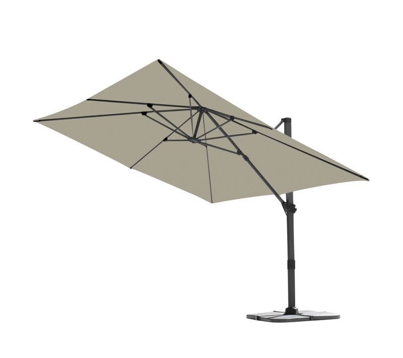 Parasol Déporté 4x3m - Vert Mélèze - Saphir