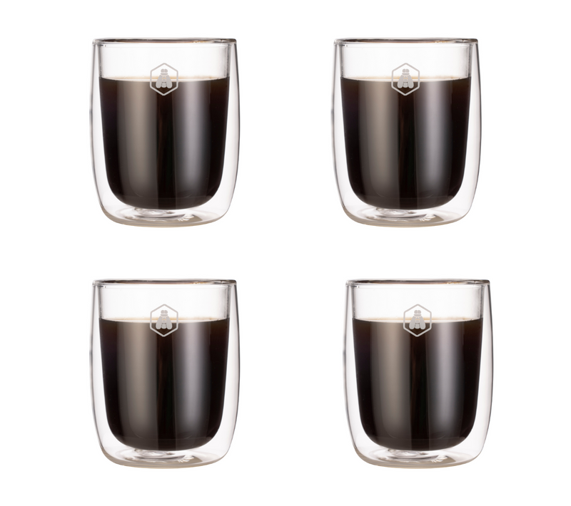 4 Tasses à Espresso Double Paroi - 100ml