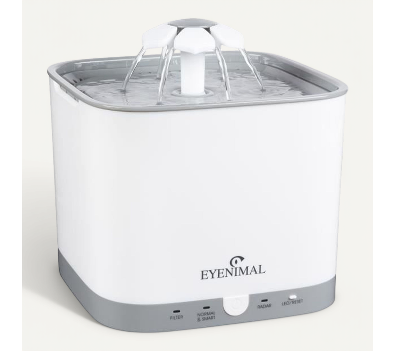 Fontaine A Eau Smart - Commande A Distance - Gris - Pour Chien
