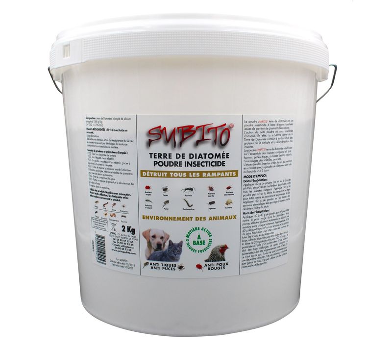 Poudre Insecticide Terre De Diatomée 2 Kg - Sterre2