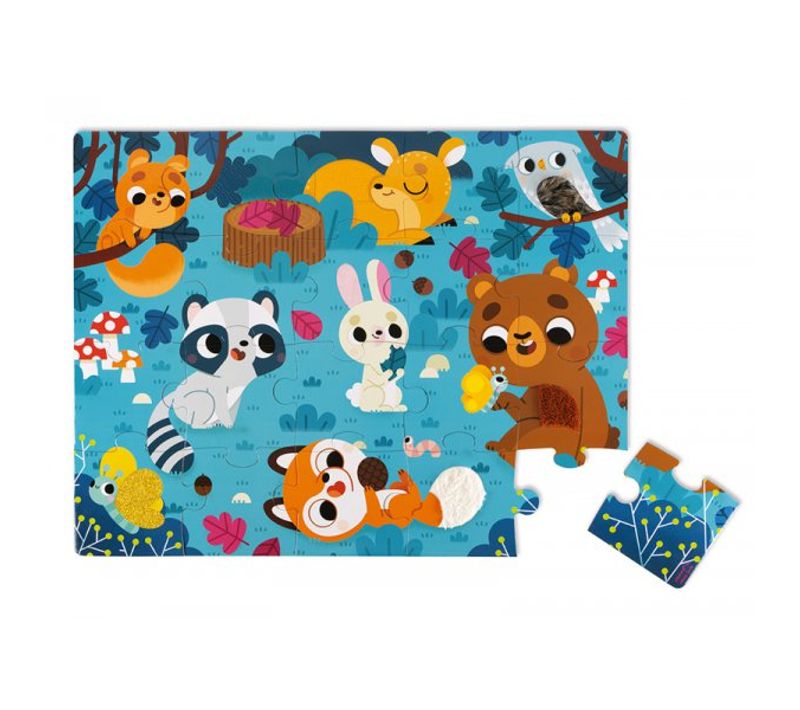 Puzzle Tactile Les Animaux De La Forêt