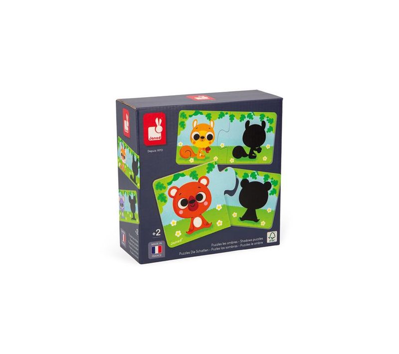 Puzzle  Animaux Et Ombres De 2 à 12 Pièces