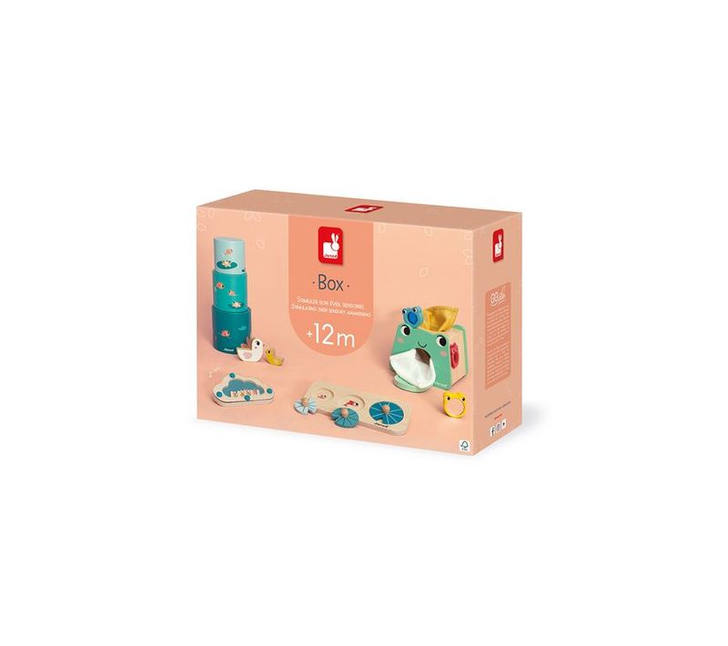 Jeu D Éveil Box Bâton De Pluie Boîte à Formes Pyramide Et Puzzle