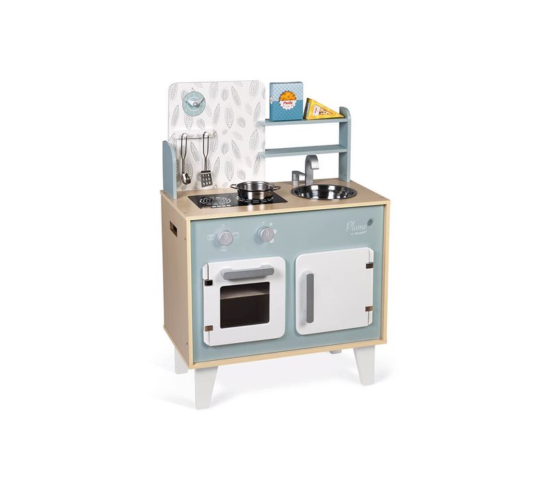Cuisine Plume En Bois Pastel Pour Enfants - Cuisine Jouet