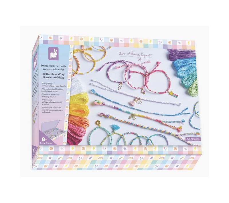 Kit Créatif : 30 Bracelets Arc-en-ciel à Créer Soi-même