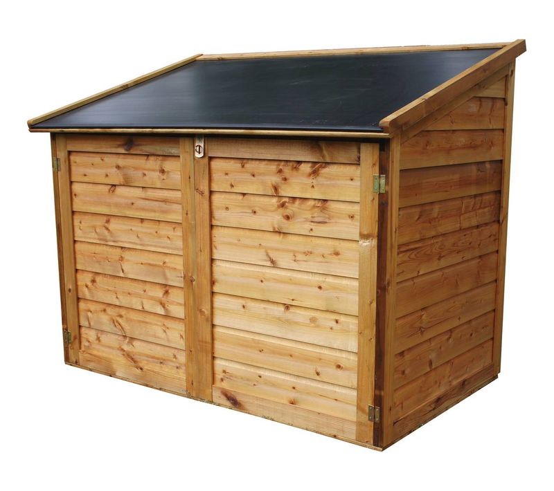 Coffre Jardin En Bois "trocadero" - 1200l - 154 X 96 X 125 Cm