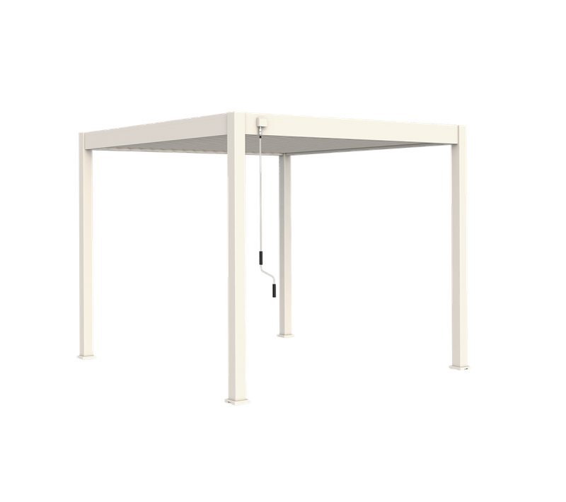 Pergola Bioclimatique Ombréa Autoportante Vs 3x3m Blanc + 1 Store