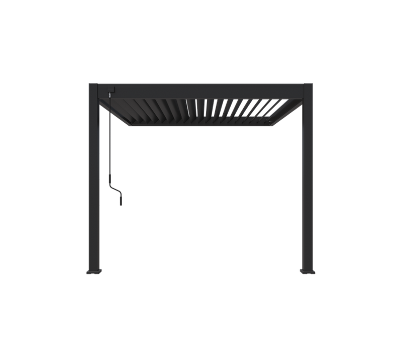 Pergola Bioclimatique Adossée Ombréa Vs 3x3m Anthracite + 1 Store
