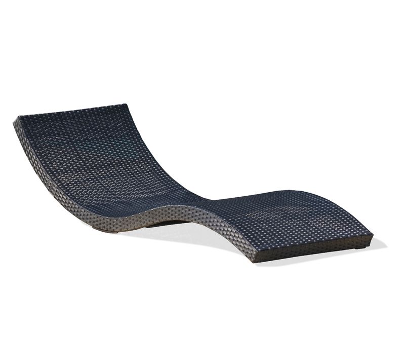 Bain De Soleil Noir Cancun En Résine Tressée - Cancun