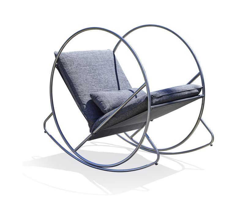 Rocking Chair De Jardin Caprera Aluminium Textilène - Caprera