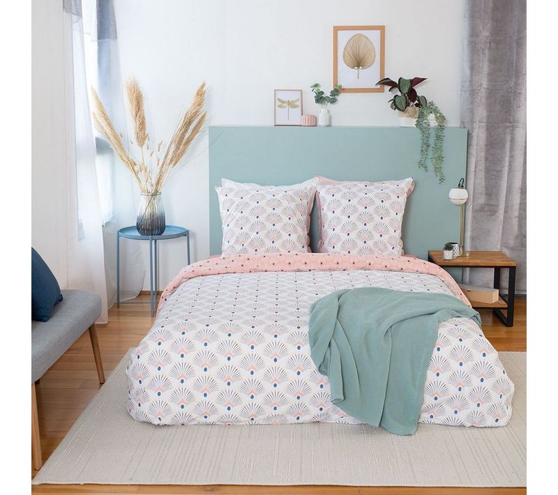 Housse De Couette 220x240 + 2 Taies D'oreiller 63x63 Coton Bio Mille