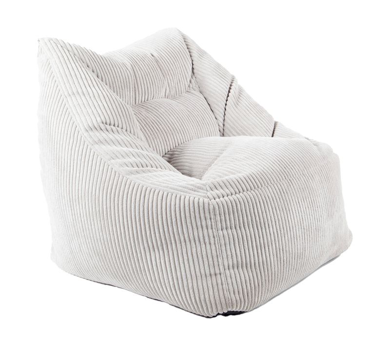Fauteuil pouf 65x60x65 cm NOE Gris