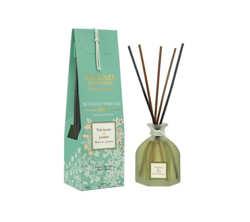 Bouquet Parfumé Thé Blanc Et Jasmin 100 Ml En Verre