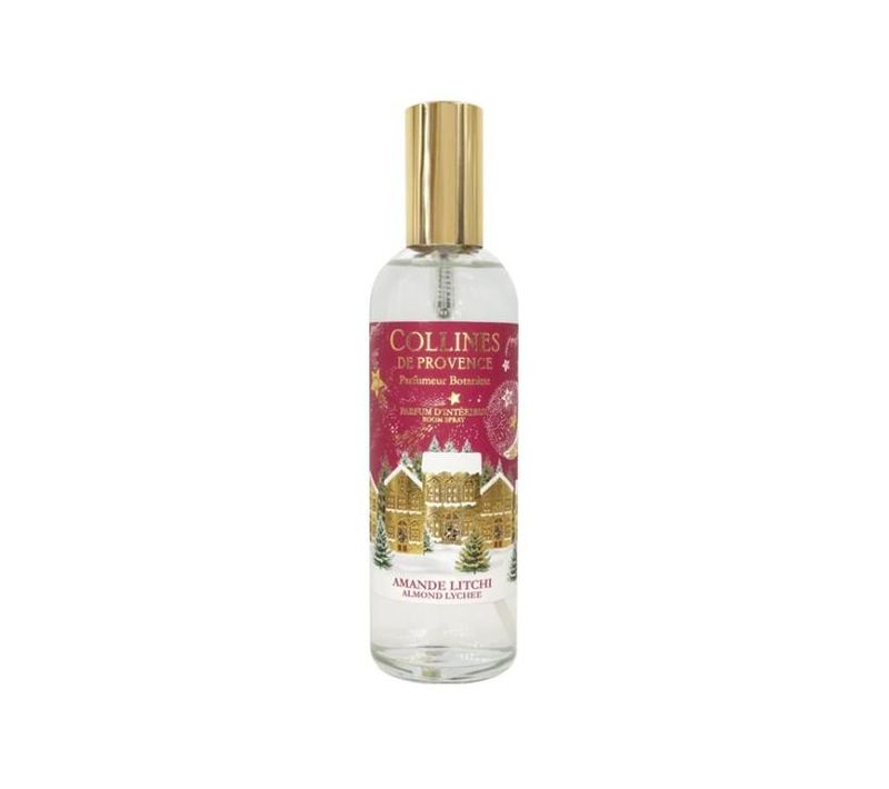 Parfum D'intérieur Noël Amande Litchi 100 Ml En Verre