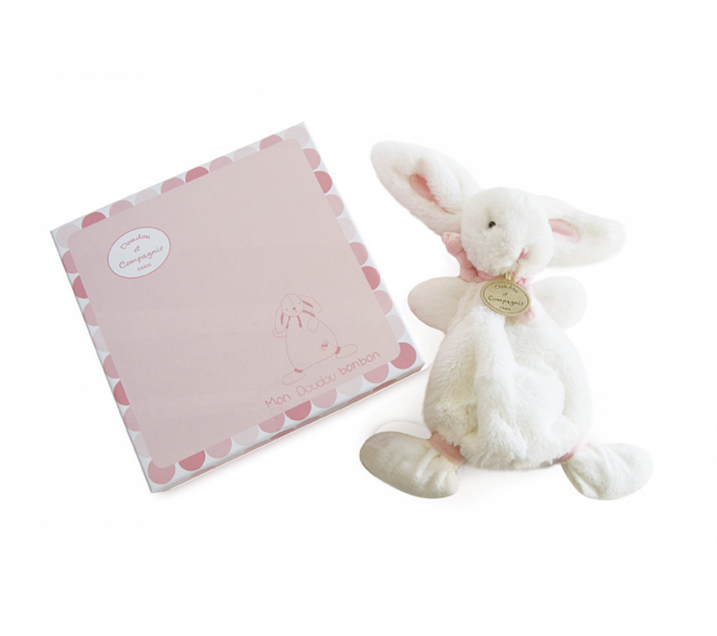 Lapin Bonbon Doudou Cie Rose