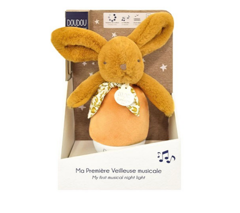Veilleuse Bébé Musicale Culbuto Ocre - 16 Cm