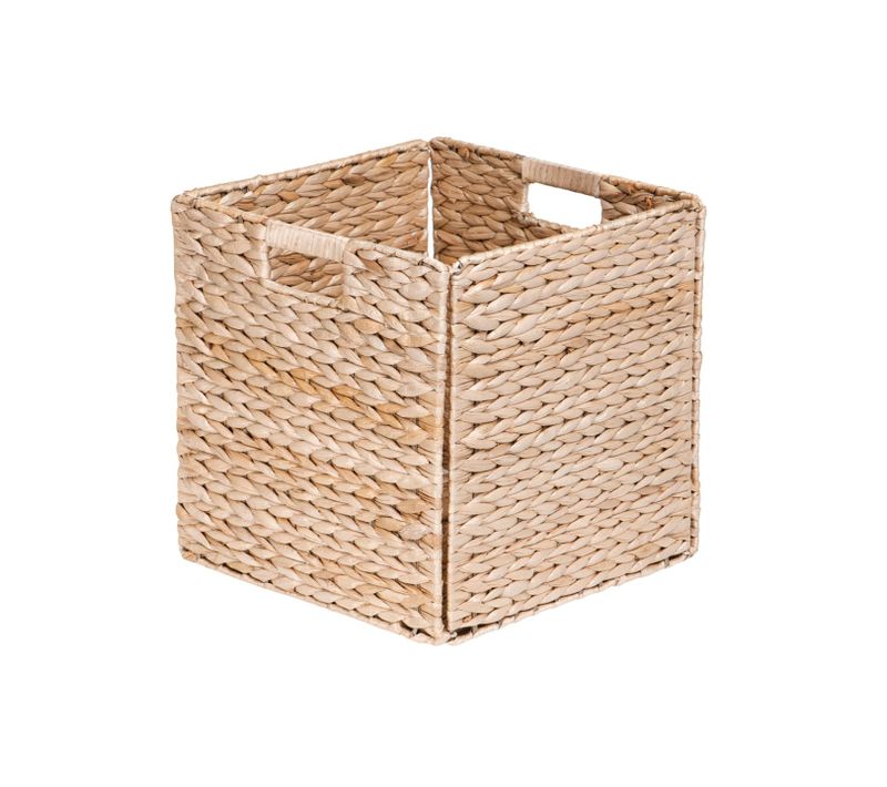Panier De Rangement En Jacinthe Naturelle 31 X 31 X 31 Cm