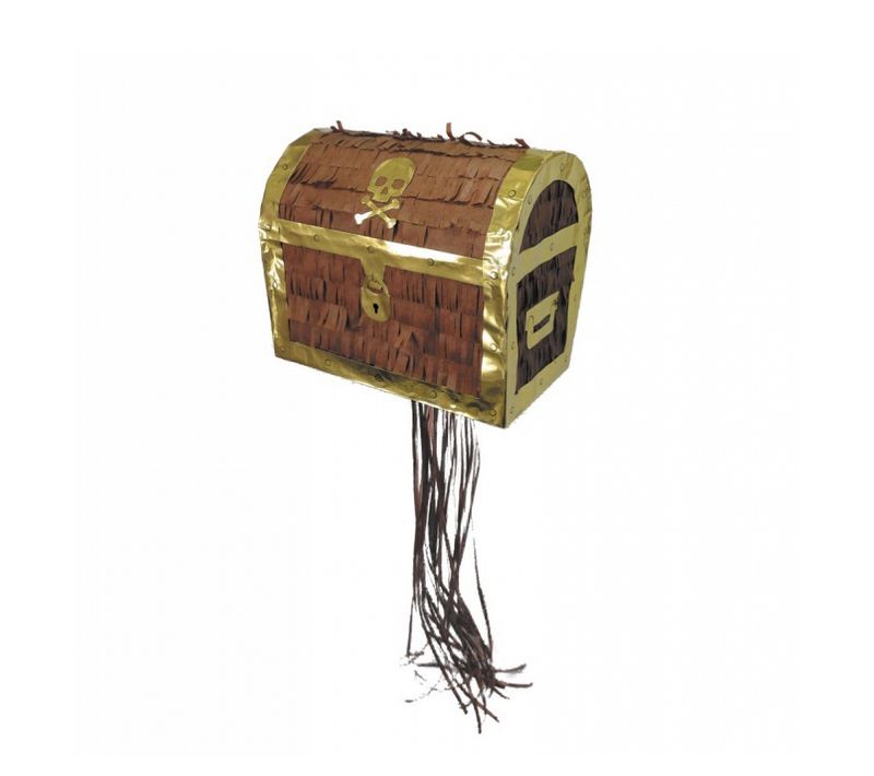 Piñata à Remplir En Forme De Coffre De Pirate Pour Fête