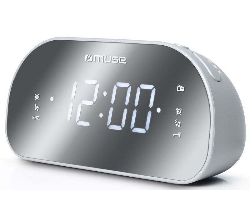 Radio-réveil Double Alarme Gris M170cr