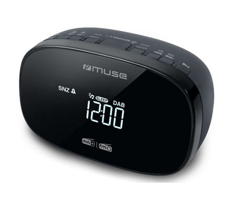 Radio-réveil Double Alarme Noir M150cdb