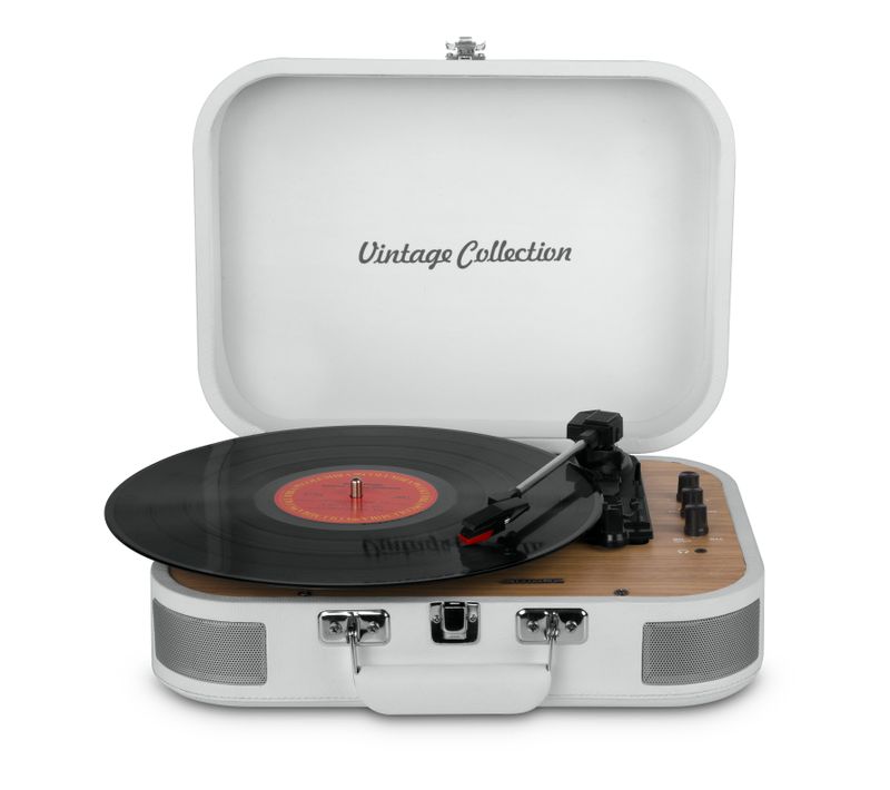 Platine Vinyle Stéréo 3 Vitesses 33/45/78t Avec Bluetooth - Mt201ww