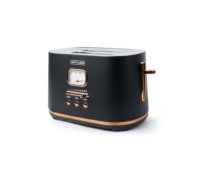 Grille-pains 2 Fentes 1000w Noir - Ms-130bc