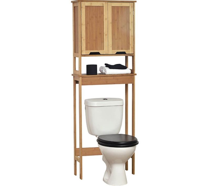 Meuble Dessus Wc Bambou 2 Portes Mahé