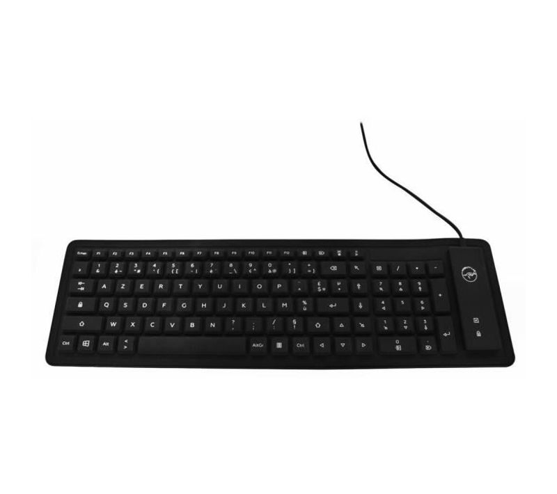 Clavier Flexible, Waterproof, Étanche Et Enroulable Ml300559 - Azerty