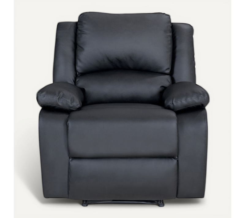 Relaxxo - Fauteuil Relaxation 1 Place Simili Leo - Noir