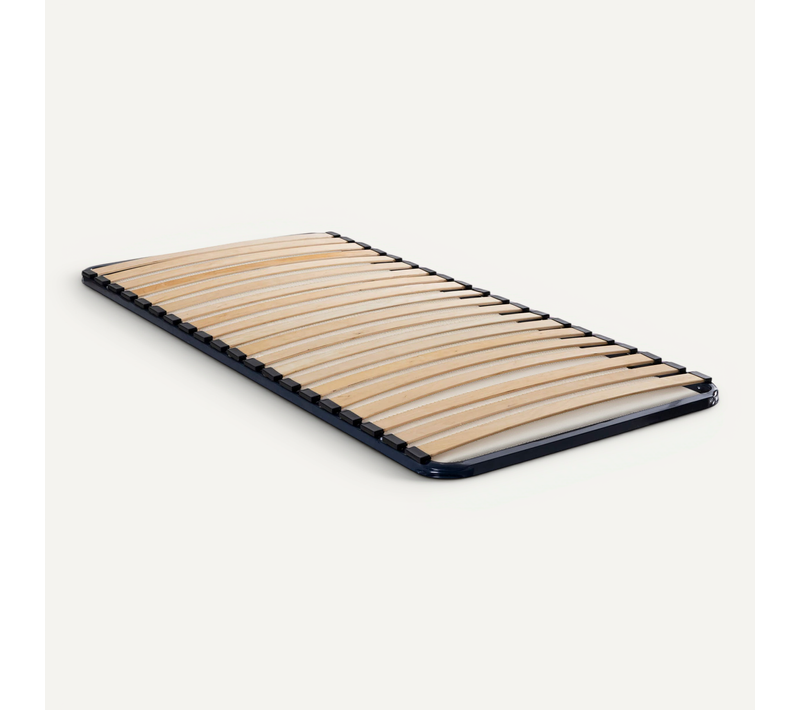 Sommier Cadre À Lattes Métal Bleu Marine 70x190