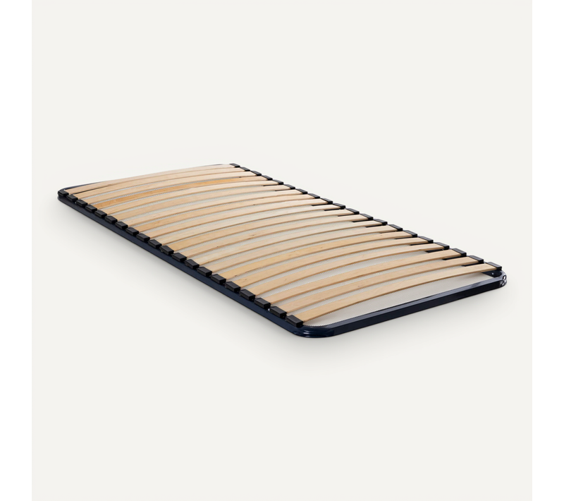 Cadre À Lattes En Métal Hauteur 4 Cm Confort Bleu Marine