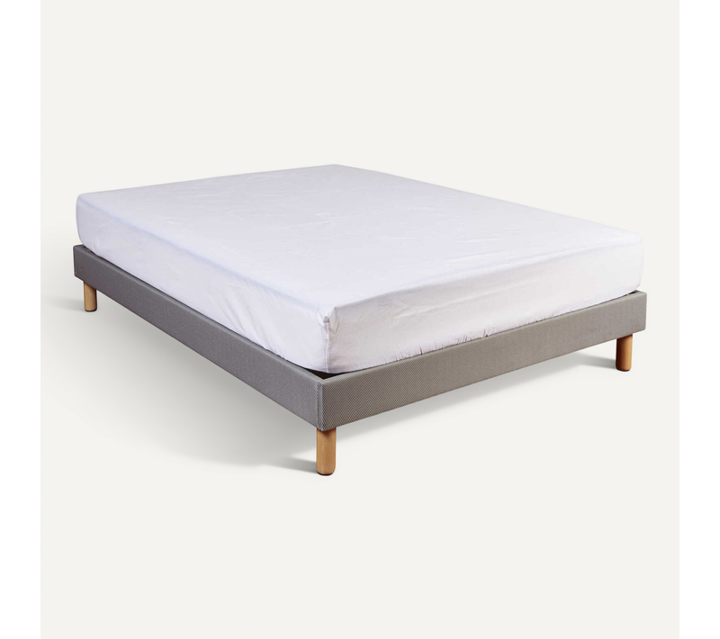 Protège Matelas Coton Molleton Bonnet 30 Blanc 160x200