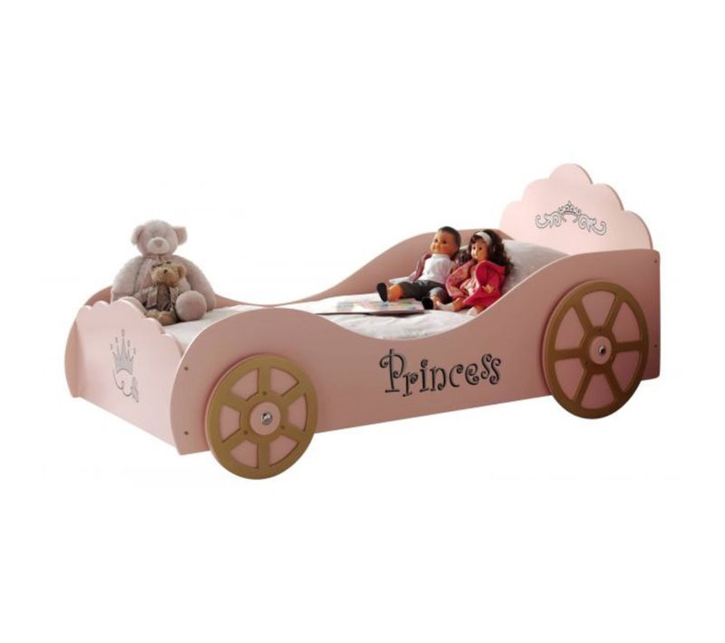 Lit Avec Sommier Princesse Rose 90x200 cm