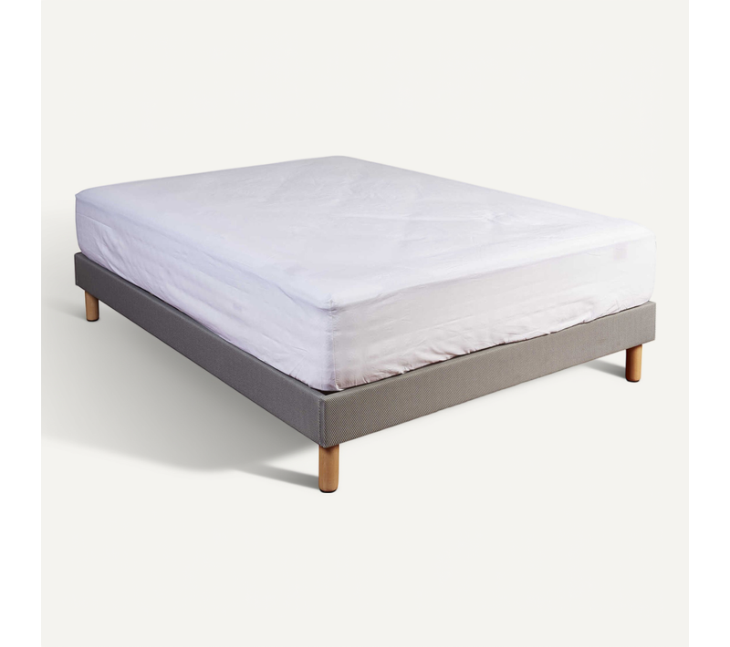 Drap Housse Coton Bonnet 40 Made In France Blanc 160x200