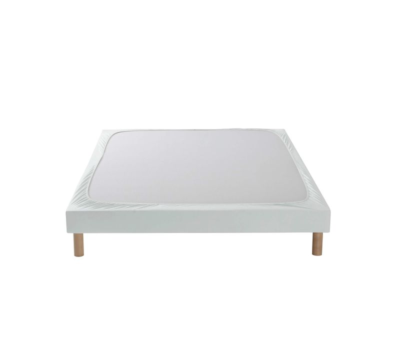 Cache Sommier Coton Jersey Gris 120x190