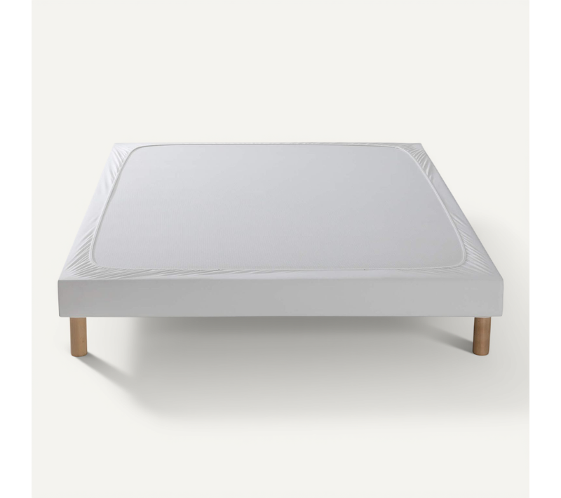 Cache Sommier Coton Jersey Blanc 70x190