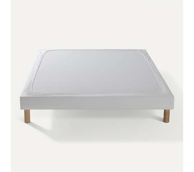 Cache Sommier Coton Jersey Blanc 80x200