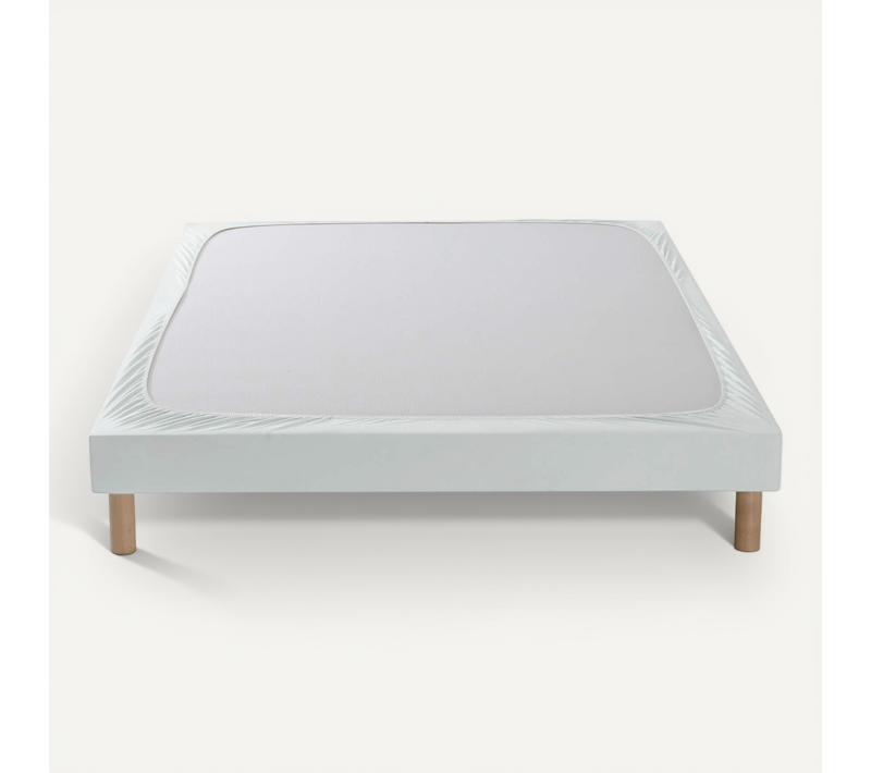 Cache Sommier Coton Jersey Gris 70x190