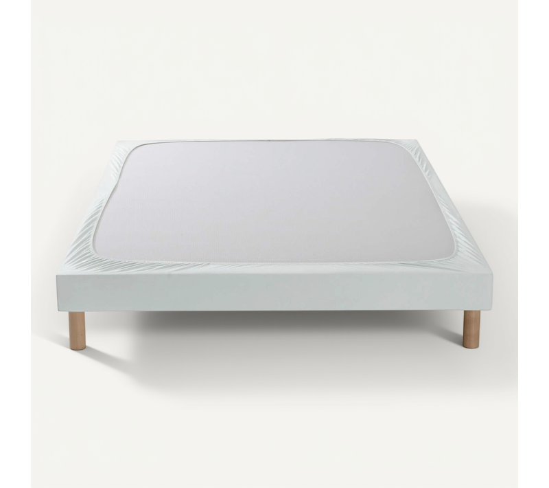 Cache Sommier Coton Jersey Gris 80x190