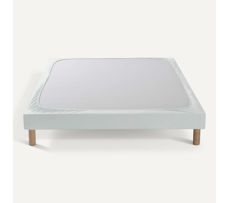 Cache Sommier Coton Jersey Gris 130x200